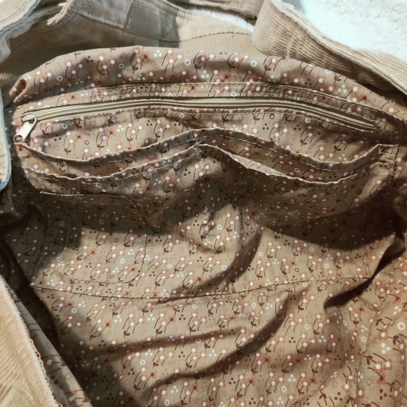 Old Navy Tan Messenger Bag Corduroy - Picture 6 of 8